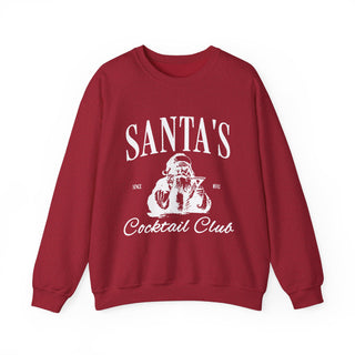 Santa's Cocktail Club Christmas Sweatshirt