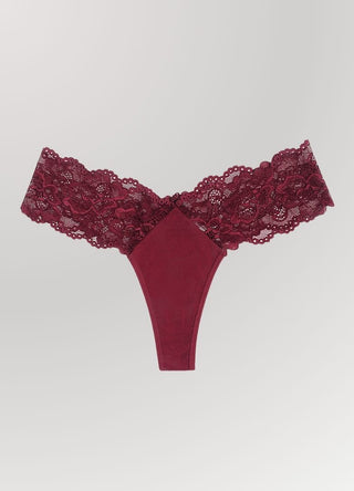 Secret Desire Thong Burgundy