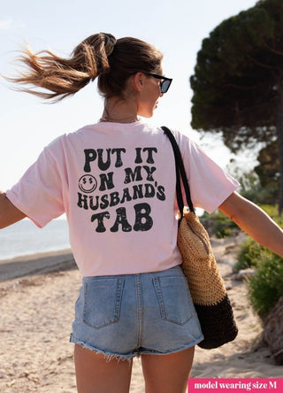 Put It On My Husband's Tab Graphic Tee