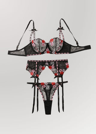 Poppy Passion Lingerie Set