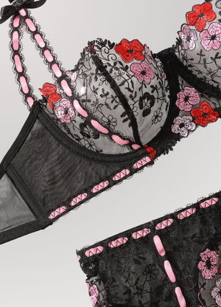 Poppy Passion Lingerie Set