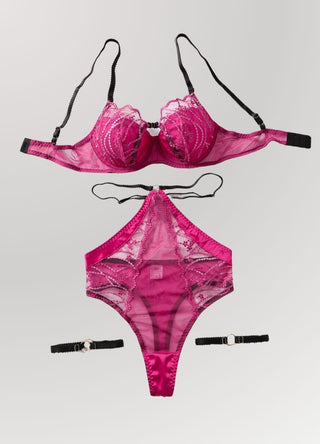 Romantic Pink Venom Lingerie Set