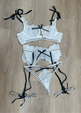 Laced Up In Capri Lingerie Set