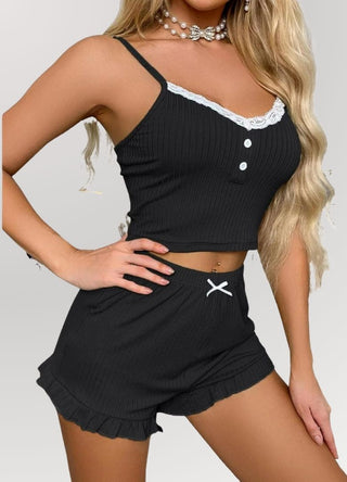 Sweet Dreams Ribbed Pajama Set*